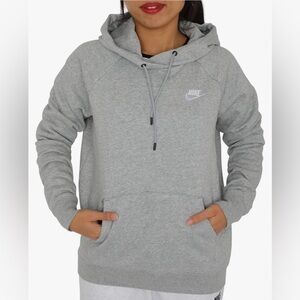 Nike Women's Size S Dark Grey Heather Essential Fleece Hoodie
